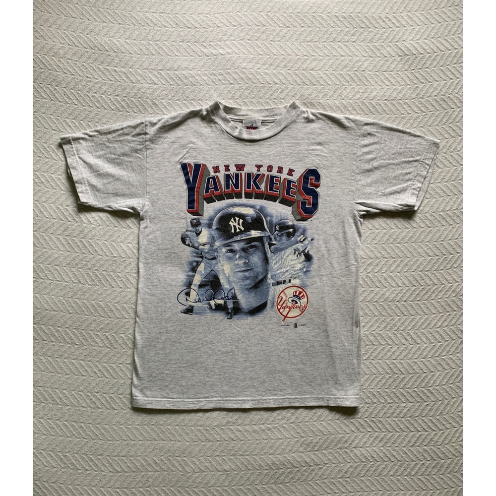 VTG Y2K 90s New York Yankees Derek Jeter MLB Eastern Division Graphic T Sz L